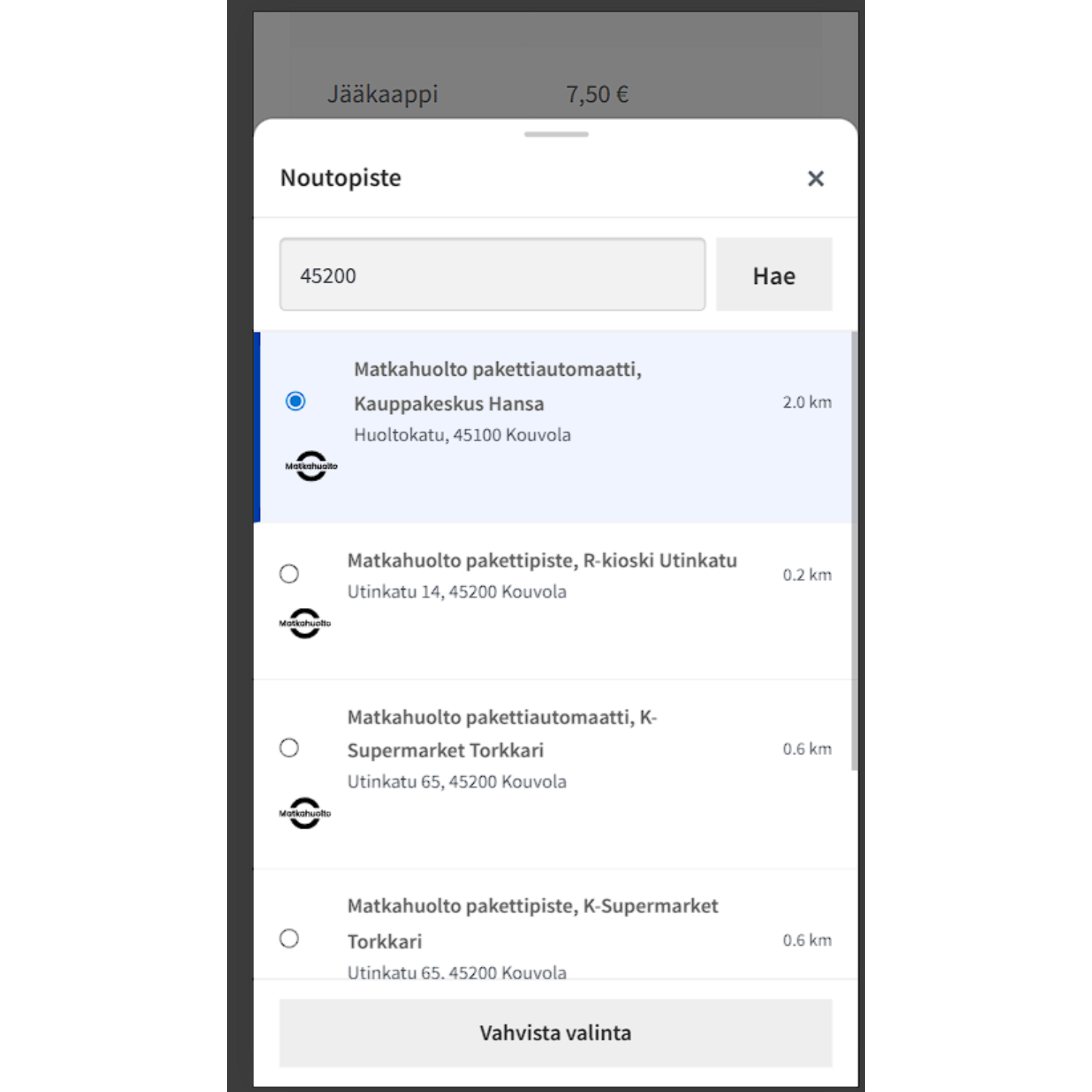 Matkahuolto Woocommerceen - Image 5