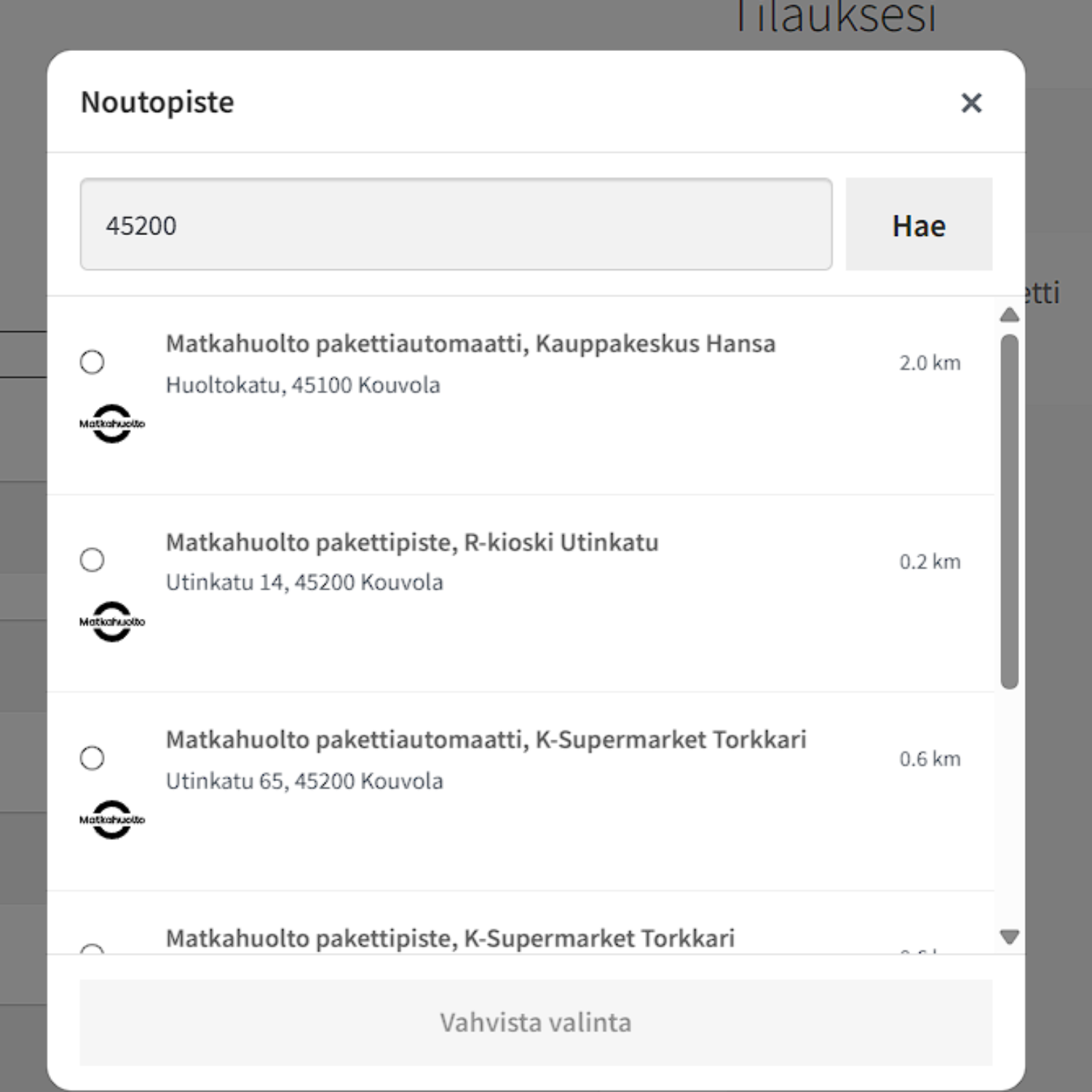 Matkahuolto Woocommerceen - Image 2